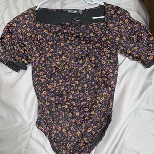 Nasty Gal Floral Bodysuit
